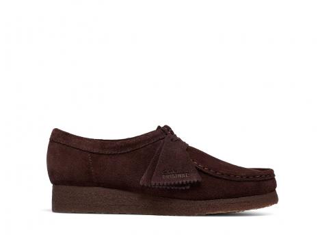 Clarks Women Wallabee Suede Chocolate 26329835