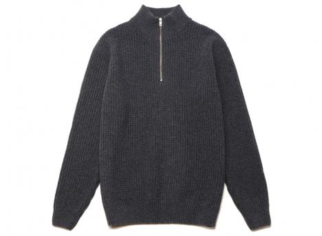 Colorful Standard Merino Quarter Zip Lava Grey