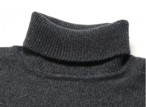 Colorful Standard Merino Wool Turtleneck Lava Grey