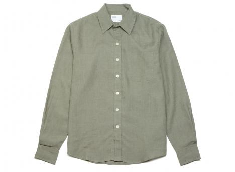 Colorful Standard Linen Shirt Dusty Olive