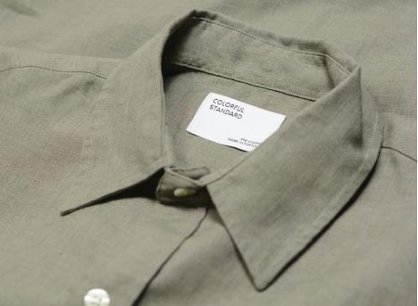 Colorful Standard Linen Shirt Dusty Olive