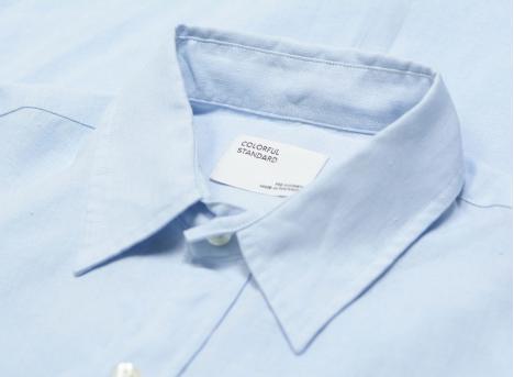 Colorful Standard Linen Shirt Polar Blue