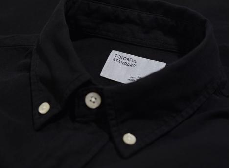 Colorful Standard Organic Button Down Shirt Black