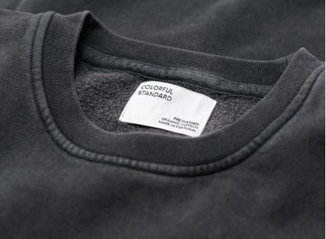 Colorful Standard Classic Organic Crew Faded Black