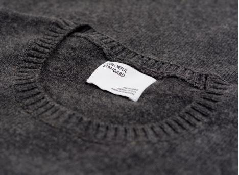 Colorful Standard Merino Wool Crew Lava Grey