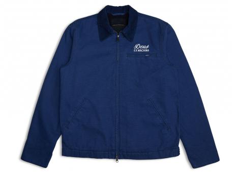 Deus Ex Machina Address Workwear Jacket Mechanic Blue
