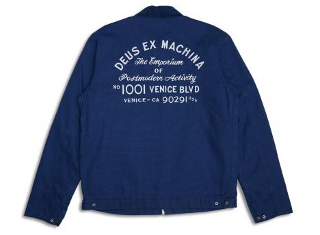 Deus Ex Machina Address Workwear Jacket Mechanic Blue