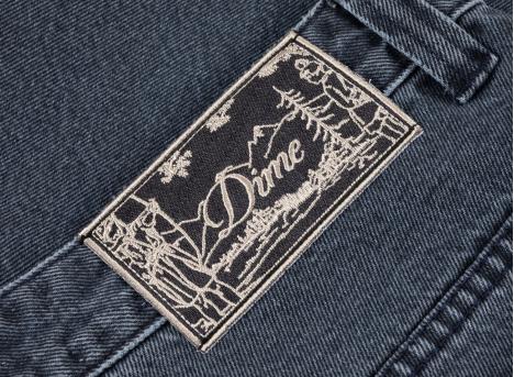 Dime Classic Denim Shorts Overdyed Blue DIMESP2621BLU