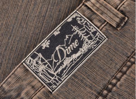 Dime Classic Denim Shorts Premium Brown DIMESP2621BRW