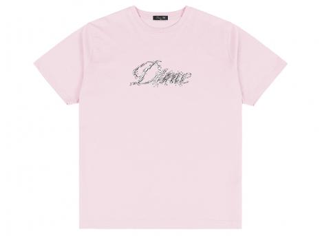 Dime Cursive Smashed Tshirt Light Pink DIMESP2658PIN