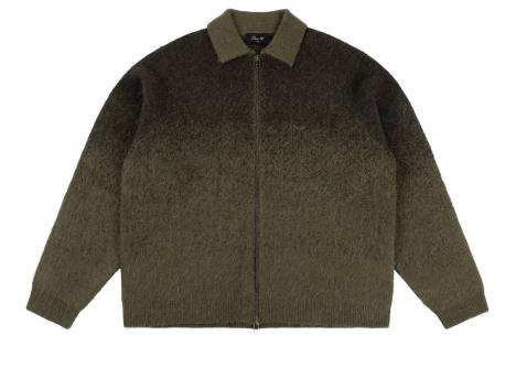 Dime Mohair Double Zip Knit Forest DIMED1FA266FOR