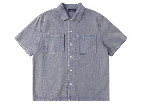 Dime Stonewash Button Up Gray Blue DIMESP267GRY