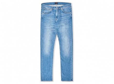 Edwin ED-85 Slim Drop Crotch CS Power Blue Denim Pacific Wash