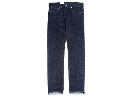 Edwin Ed-80 Slim Tapered CS Red Listed Blue Denim Rinsed