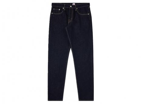 Edwin Regular Tapered Jeans Kaihara Pure Indigo Stretch Denim Blue Rinsed I032057