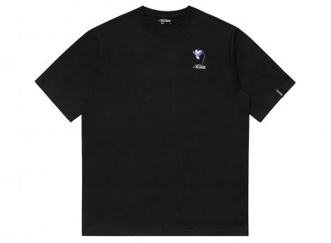 Elliker Rill Bluebell Print Tshirt Black