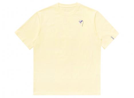 Elliker Rill Bluebell Print Tshirt Off White