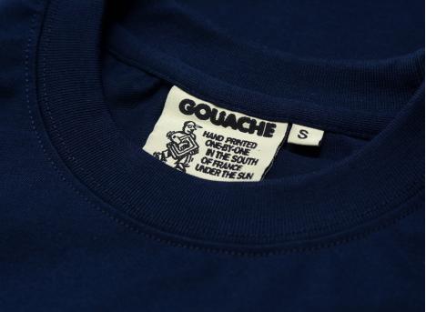Gouache Bouquet de Fleurs Tee Navy