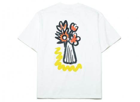 Gouache Bouquet de Fleurs Tee White