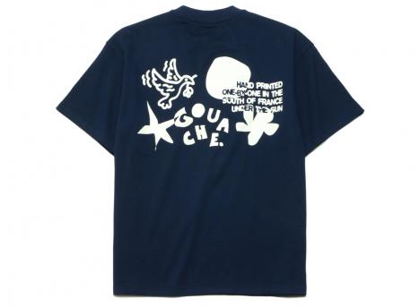 Gouache Composition Tee Navy