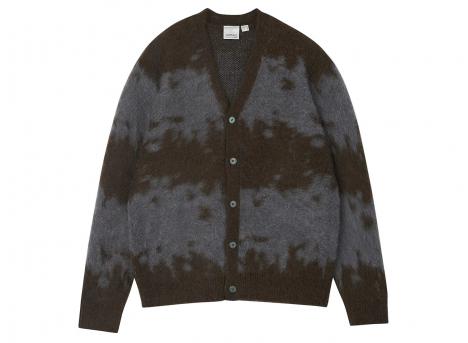 Gramicci Mohair Splatter Cardigan Slate Splatter G6FM-J038