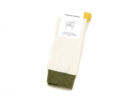 Homecore Lambswool Socks Harlequin Cream-Multi 1-206-704