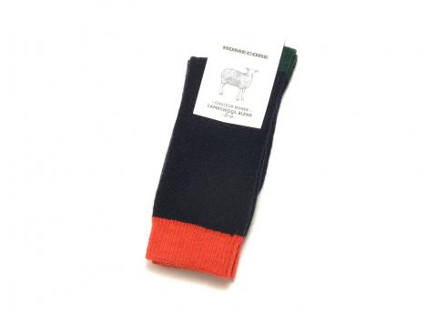 Homecore Lambswool Socks Harlequin Navy-Multi 1-206-704
