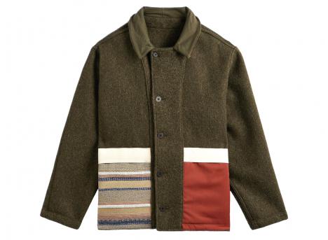 Homecore Swit Sheep Reversible Wool Jacket Greenery 1-206-128