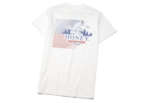 Honey Marathon Tee White