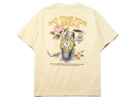 Last Call For No Time For Break Tshirt Beige TENOHEWH