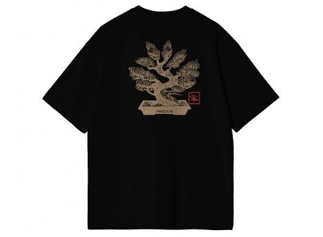 Magenta Bonsai Tee Black