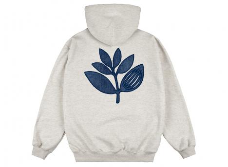 Magenta Denim Plant Hoodie Ash