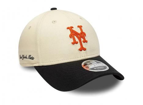 New Era 9FORTY New York Mets MLB Side Script Cream M-Crown 60856245
