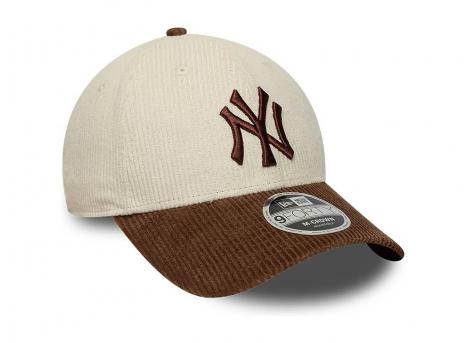 New Era 9FORTY New York Yankees MLB Cord Cream & Brown M-Crown 60915868