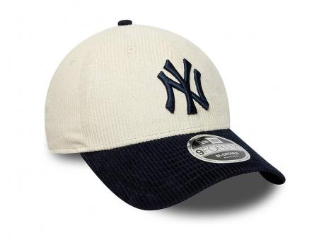 New Era 9FORTY New York Yankees MLB Cord White & Black M-Crown Cream 60915978