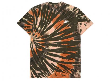 Nike Tie And Dye Tshirt Khaki Brown CZ4880-355