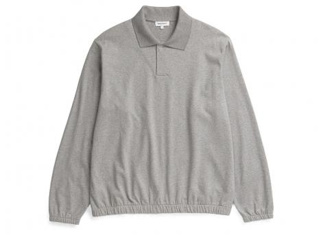 Norse Projects Sylane Relaxed Jersey Polo Grey Melange N20-1399-1500