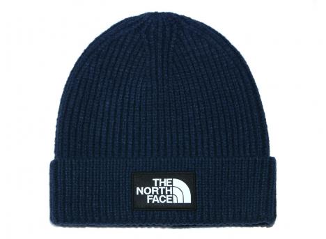The North Face Logo Box Cuff Beanie Summit Navy