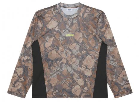 Obey Basecamp Knit Ls Shirt Fence Camo Multi 131030151FNC
