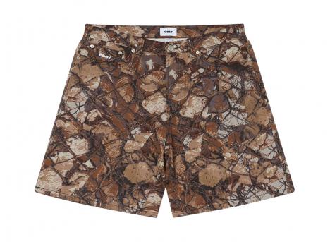 Obey Bigwig Baggy Denim Short Fence Camo 172100107
