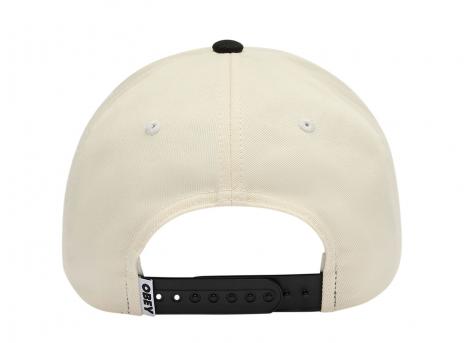 Obey Delta 5 Panel Snapback Black Multi 100490146