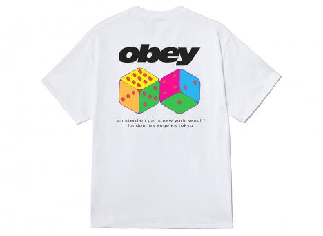 Obey Dice Tee White 165264348