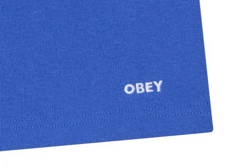 Obey Established Works Bold Sweat Short Electric Indigo 172120116