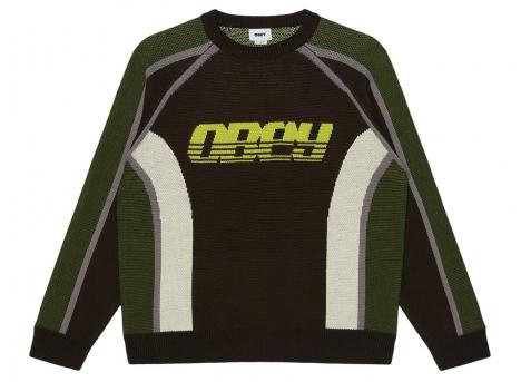 Obey Estadio Sweater Brown Multi 151000129BWM