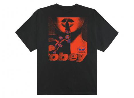 Obey Exports Tee Vintage Black 168024319