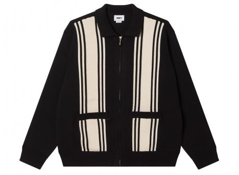 Obey Matt Zip Up Sweater Black Multi 151010046