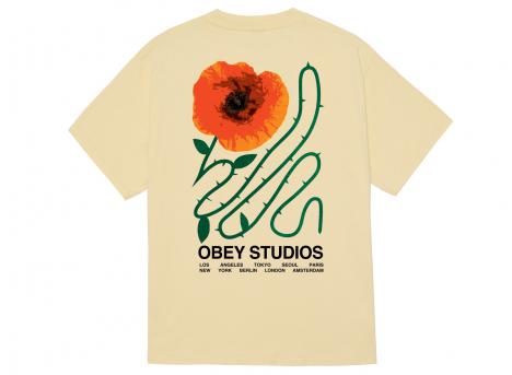 Obey Moves Of Life Tee Pale Yellow 165264343