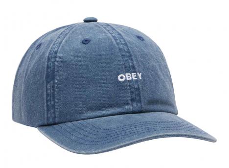 Obey Pigment Bold 6 Panel Strapback Pigment Navy 100580418