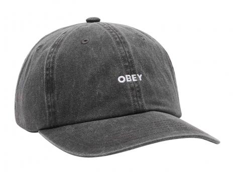 Obey Pigment Bold 6 Panel Strapback Pigment Black 100580418