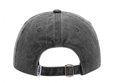Obey Pigment Bold 6 Panel Strapback Pigment Black 100580418